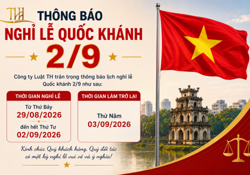 THÔNG BÁO LỊCH NGHỈ LỄ QUỐC KHÁNH 2/9 NĂM 2026
