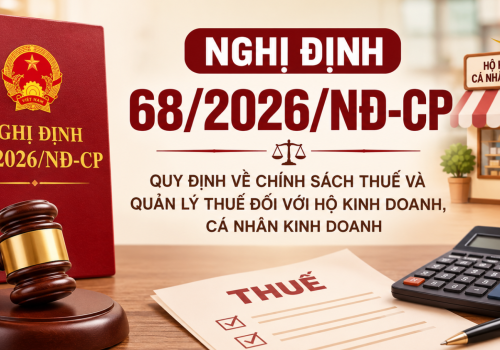Nghị định 68/2026/NĐ-CP quy định về chính sách thuế và quản lý thuế đối với hộ kinh doanh, cá nhân kinh doanh