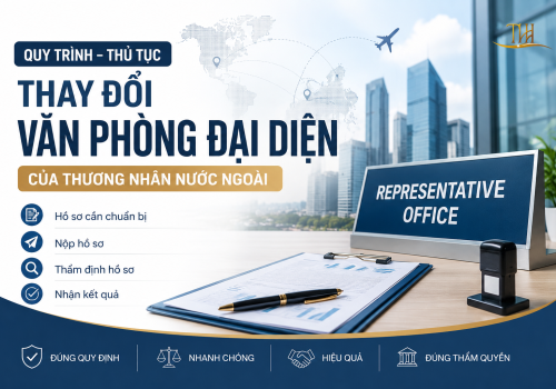 Quy trình thủ tục thay đổi Văn phòng đại diện của thương nhân nước ngoài